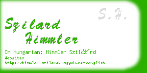szilard himmler business card